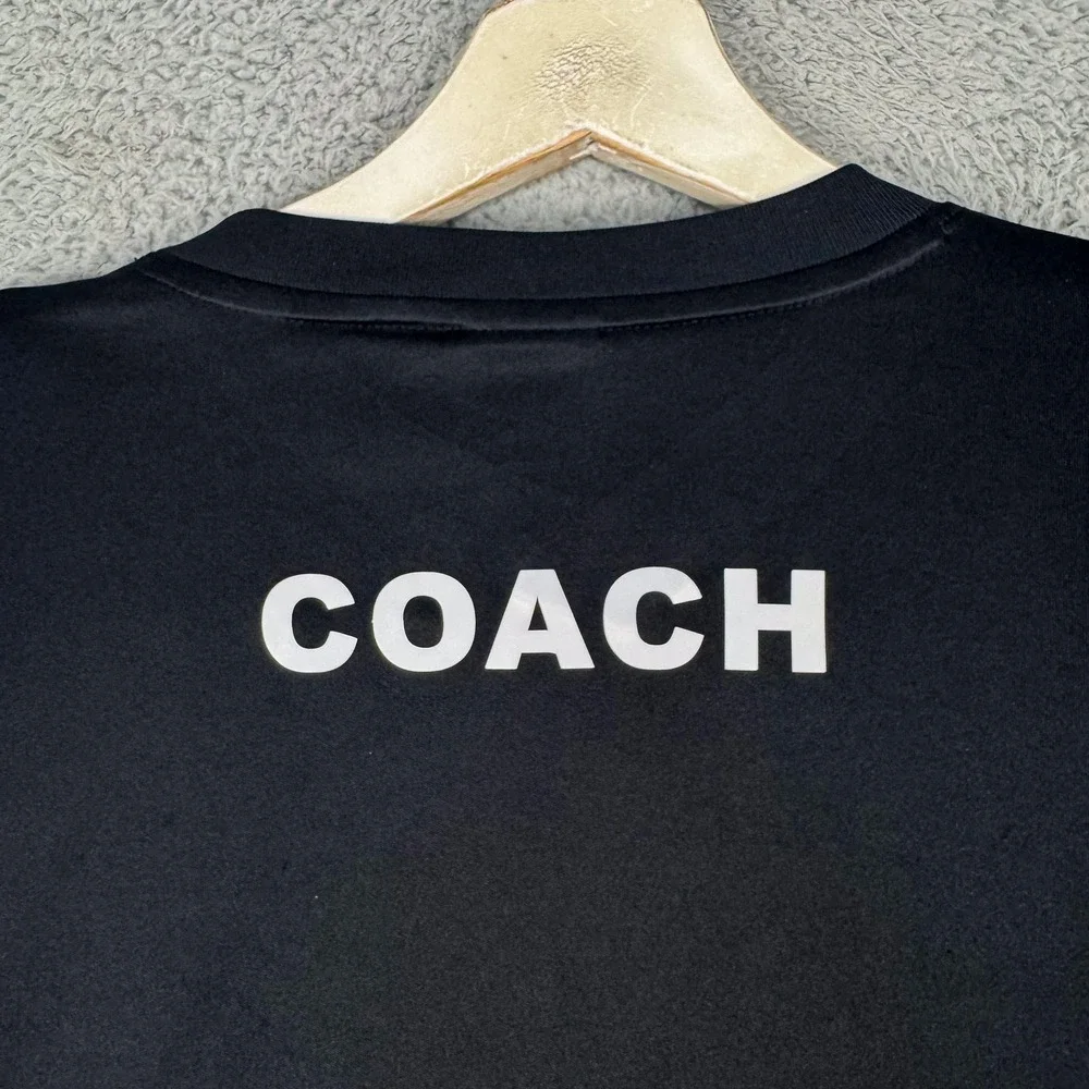 Nike Dri-FIT Shirt‎ Mens XL Black White Short Sleeve Soccer Coach 620879-010